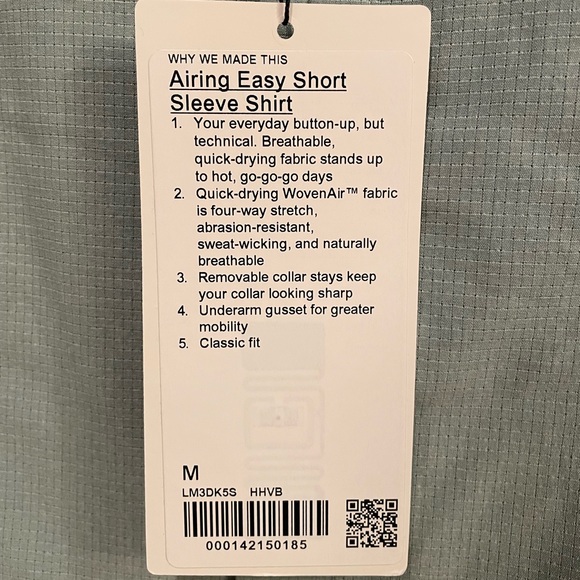 Lululemon airing easy short sleeve shirt size medium - Picture 9 of 9